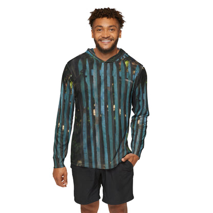Coastal Weathered Fence Hoodie – Rustic Indigo Edition