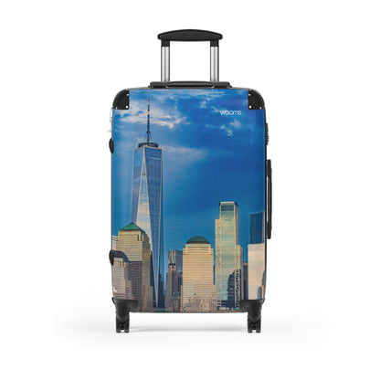 New York Skyline Carry-On Suitcase — One World Trade Center Cityscape Travel Luggage