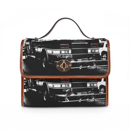 Vintage Fire Truck Bag —  Print Waterproof Satchel