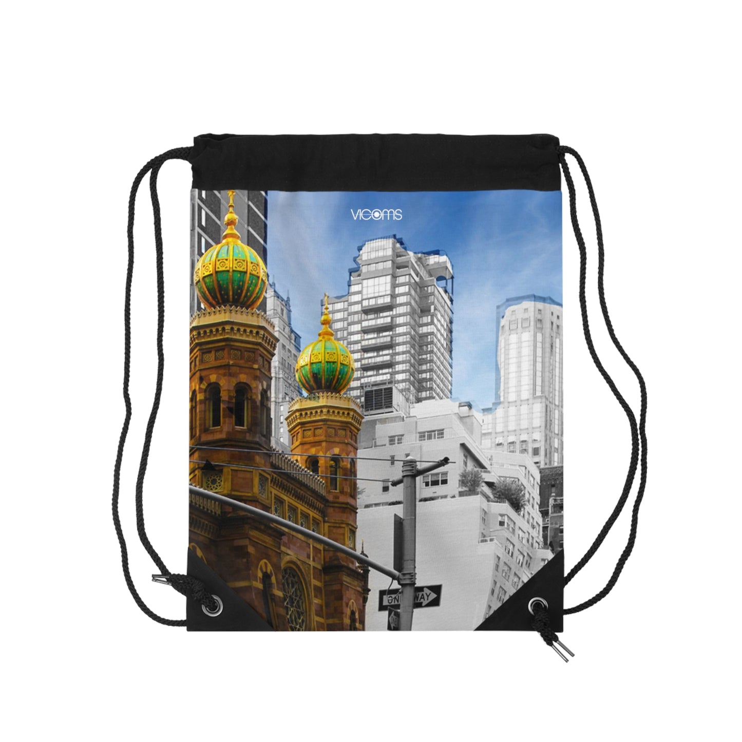 Drawstring Bag with Beautifull High-Res, Full Color Firework Image.