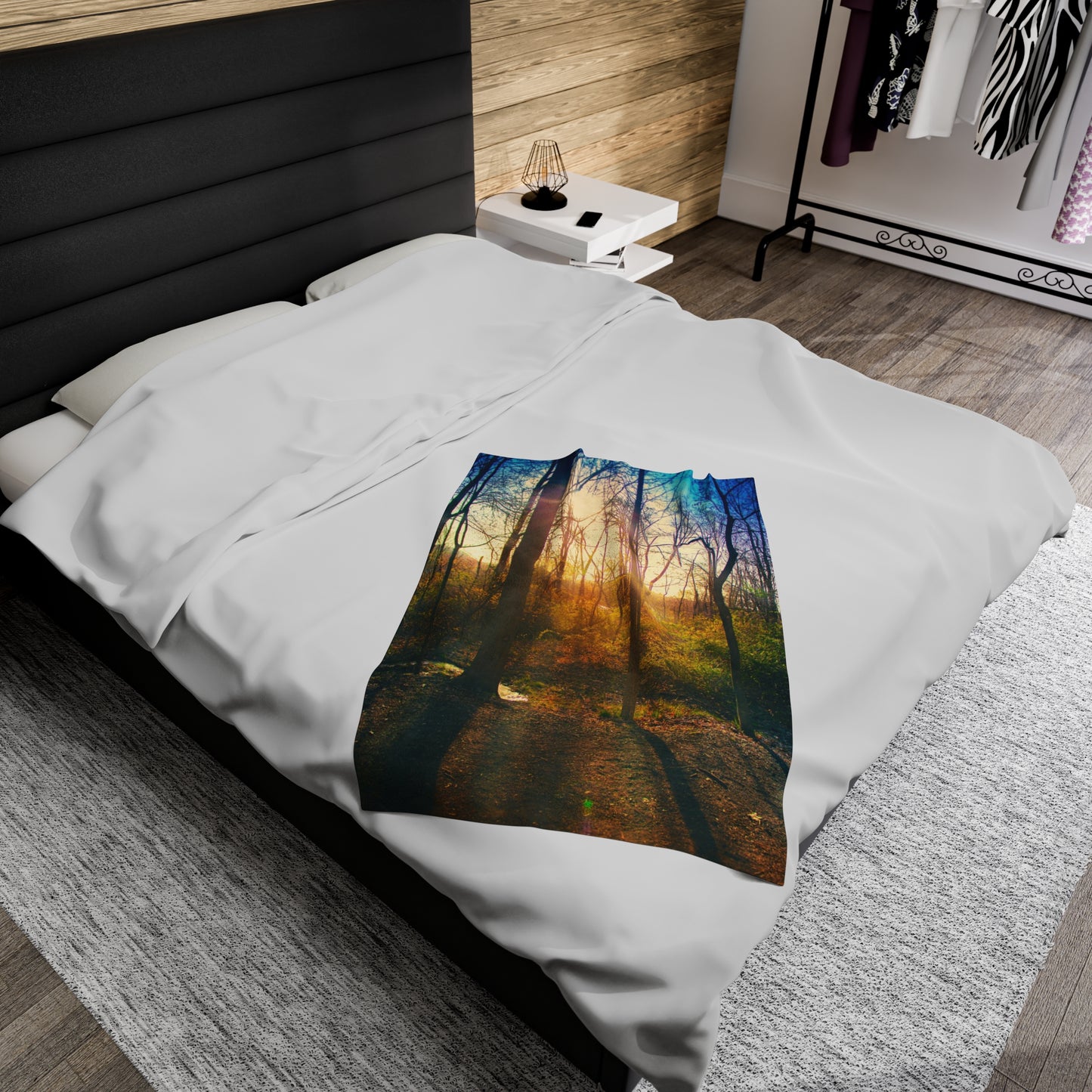 Velveteen Plush Blanket with beautiful photo image.