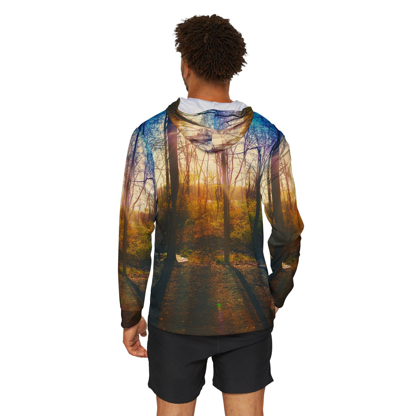 Golden Hour Woods Warmup Hoodie – Lakeside Sunset Edition