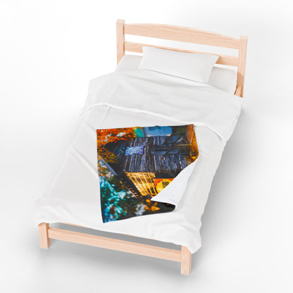 Velveteen Plush Blanket with beautiful car image.