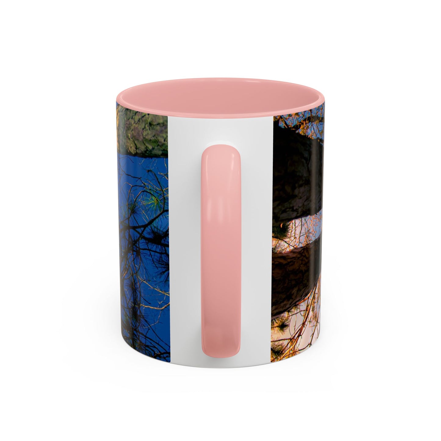 Beautifull 11oz Two Tones, Ceramic Coffe Mug Printed With An original, High-Res, Full Color Image of an Elegant Natural Landscape.