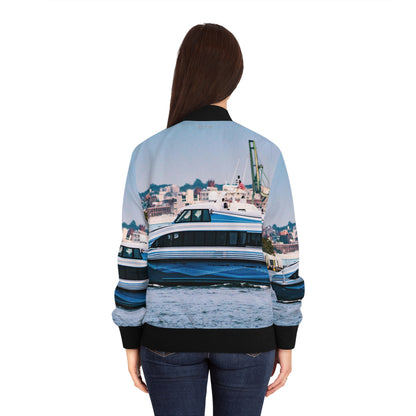Women's Bomber Jacket - Hudson River Passage
