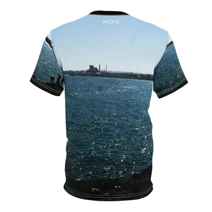 Haina Port, Dominican Republic, Coastal Sunset Silhouette T-Shirt— Beachscape