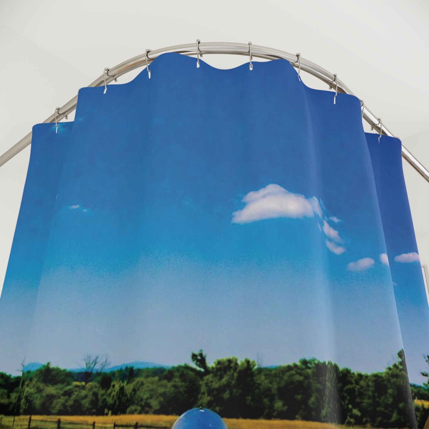 Shower Curtain Printed With Exclusive, High-Res, Full Color Beautiful Image.