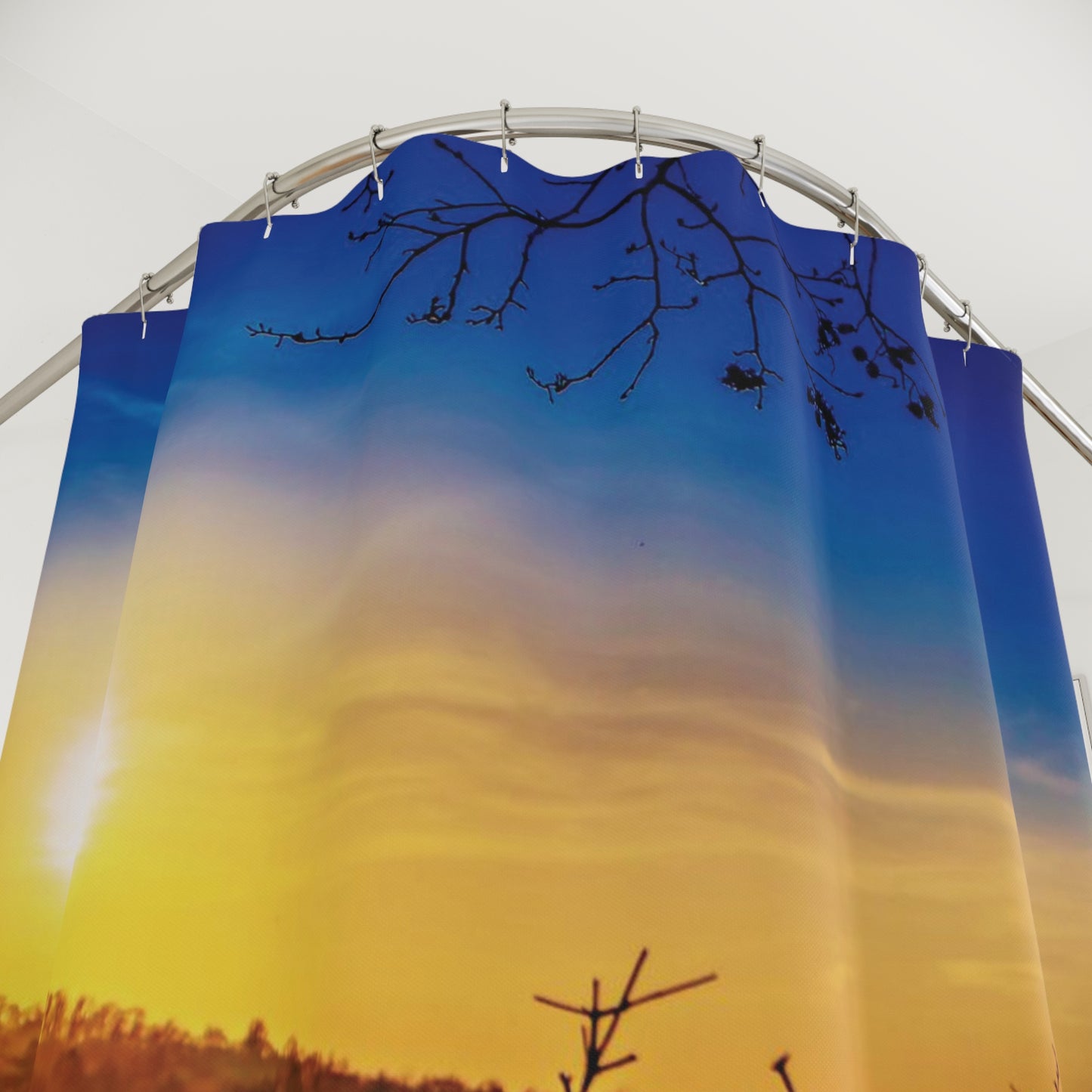 Shower Curtain Printed With Exclusive, High-Res, Full Color Beautiful Image.