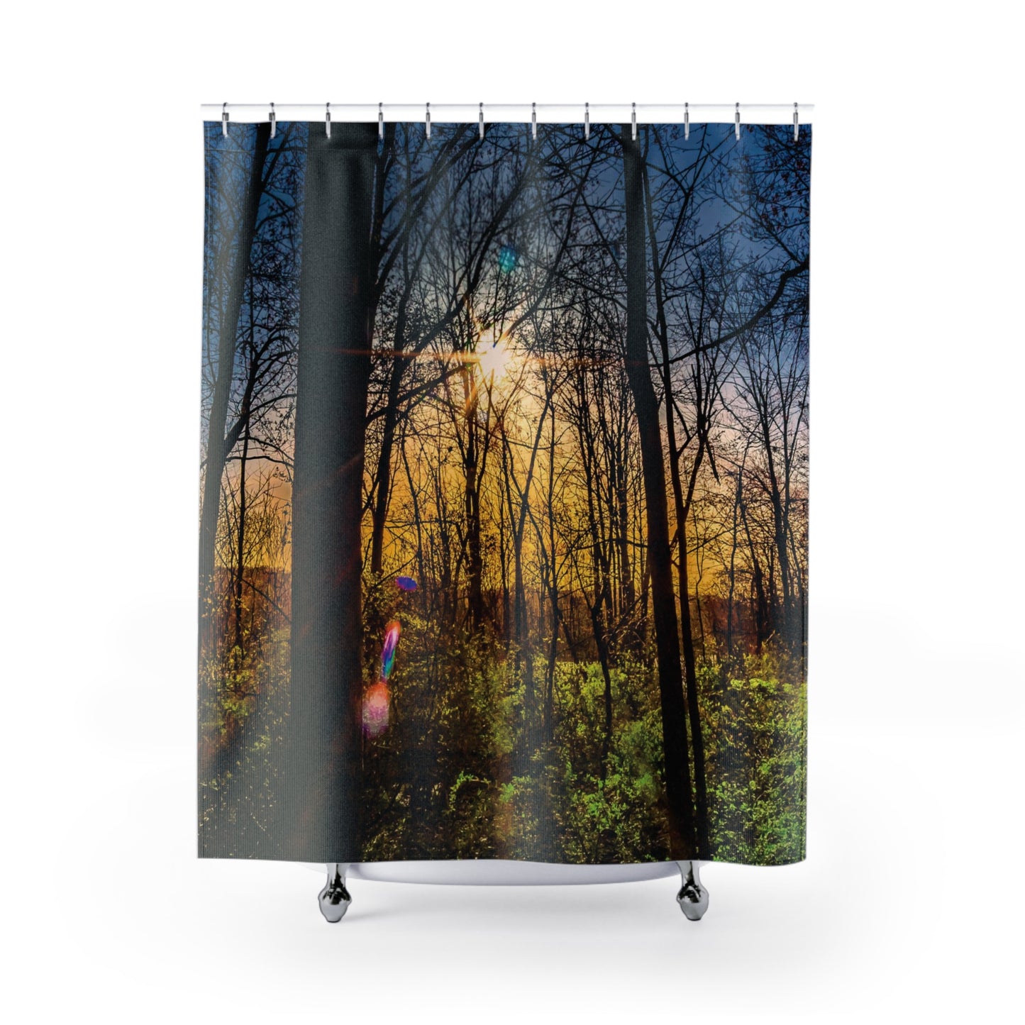 Shower Curtain Printed With Exclusive, High-Res, Full Color Beautiful Image.