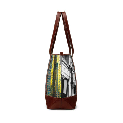 Cityscape Tote Handbag — Modern Urban Skyline