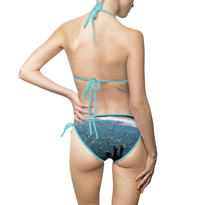 Women's Bikini Swimsuit — 'Boys at the Beach'