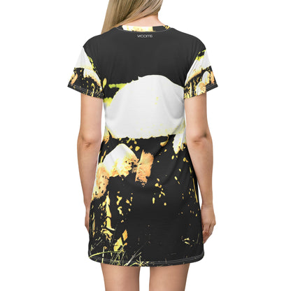 Fungal Mushroom Dress – Duo-Tone High-Contrast Editio