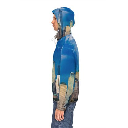 Skyline Zip-Up Hoodie — New York City One World Trade Center