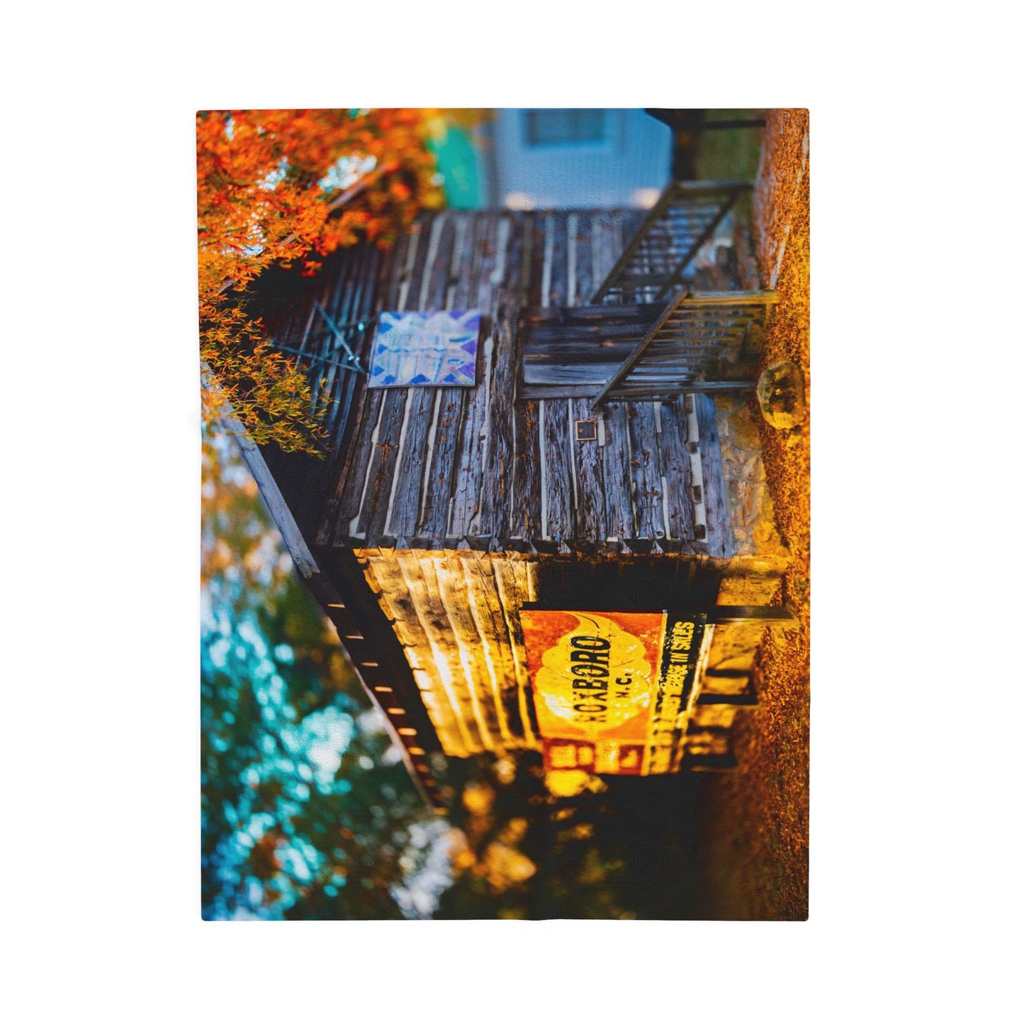 Velveteen Plush Blanket with beautiful car image.