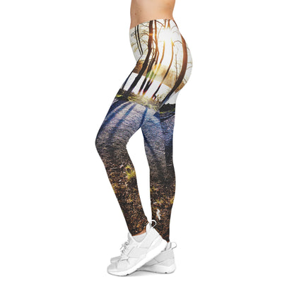 Lakeside Glow Premium Leggings– Sunset Reflection Edition