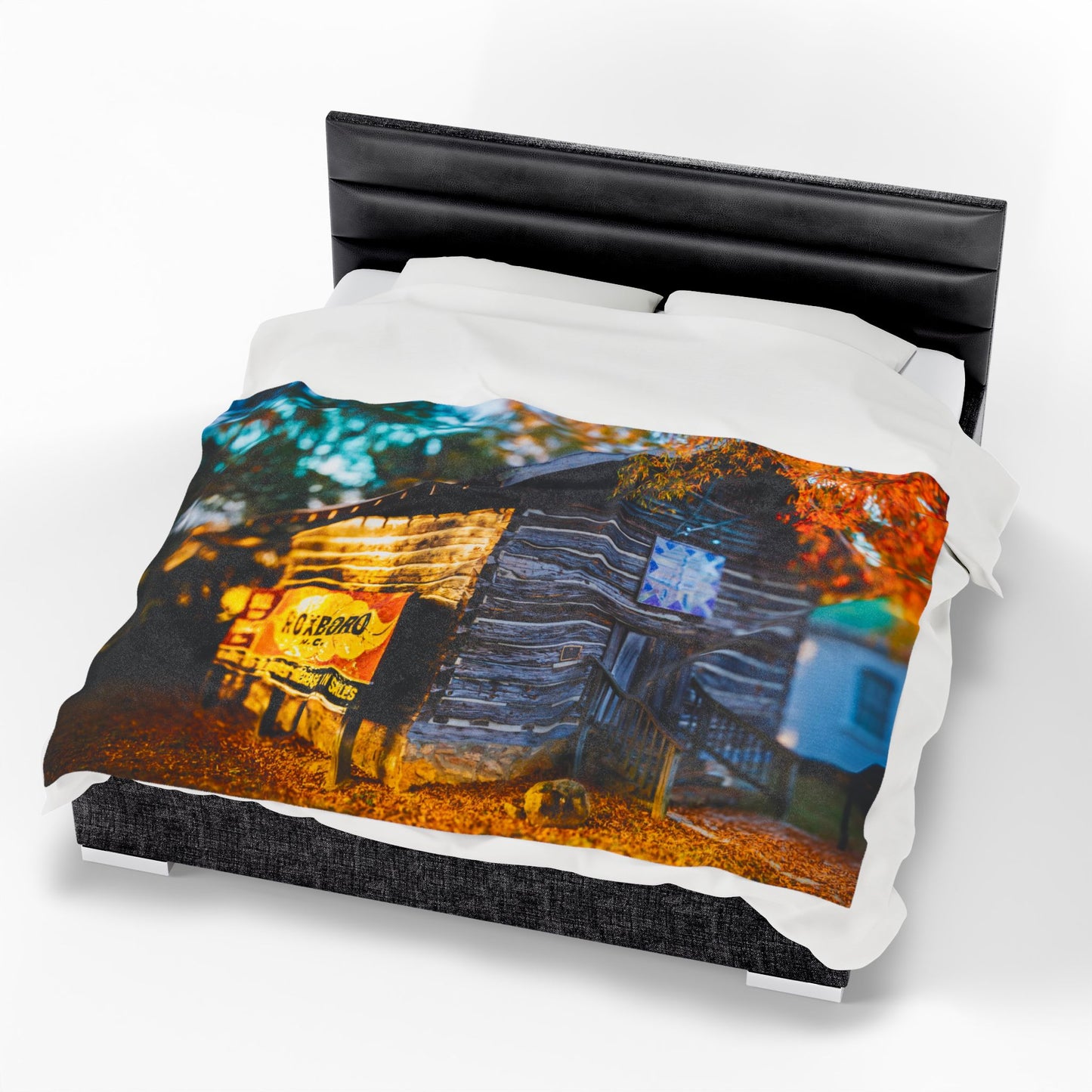 Velveteen Plush Blanket with beautiful car image.