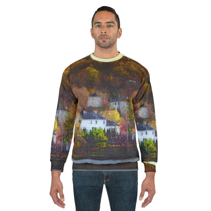Autumn Lakeside Sweatshirt — Fall Landscape Crewneck