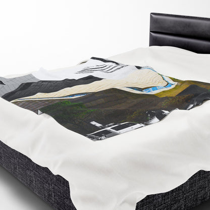Velveteen Plush Blanket with beautiful car image.