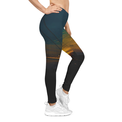 Verrazano Bridge Sunset  Leggings — Scenic Golden Hour
