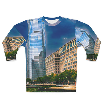 Exchange Place Cityscape Sweatshirt — Hudson River Skyline Urban Design