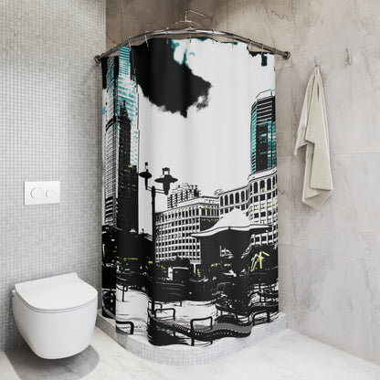 Shower Curtain Printed With Exclusive, High-Res, Full Color Beautiful Image.