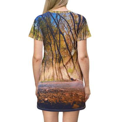 Forest Path Dress — Scenic Woodland Nature Dress