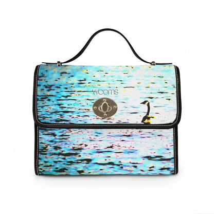 Duck in Water Waterproof Canvas Bag