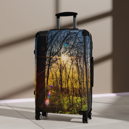 Sunlit Forest Carry-On Suitcase – Nature Landscape Travel Luggage