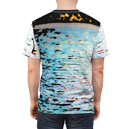Swan Lake T-Shirt — Watercolor Sunset Nature Shirt