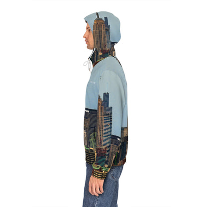 City Skyline Full-Zip Hoodie – New York Empire State Design