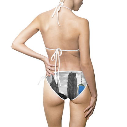 New York Cyty Triangle Bikini — Women’s Tie-Side Swimsuit
