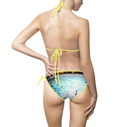 Duck Lake Women's Bikini Swimsuit — Cute Duck Swimming
