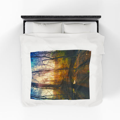 Velveteen Plush Blanket with beautiful photo image.