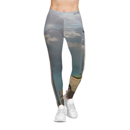 New York Skyline Leggings with One World Trade Center — Women's Casual