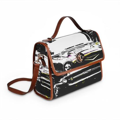 1950s Red Vintage Car Waterproof Canvas Bag