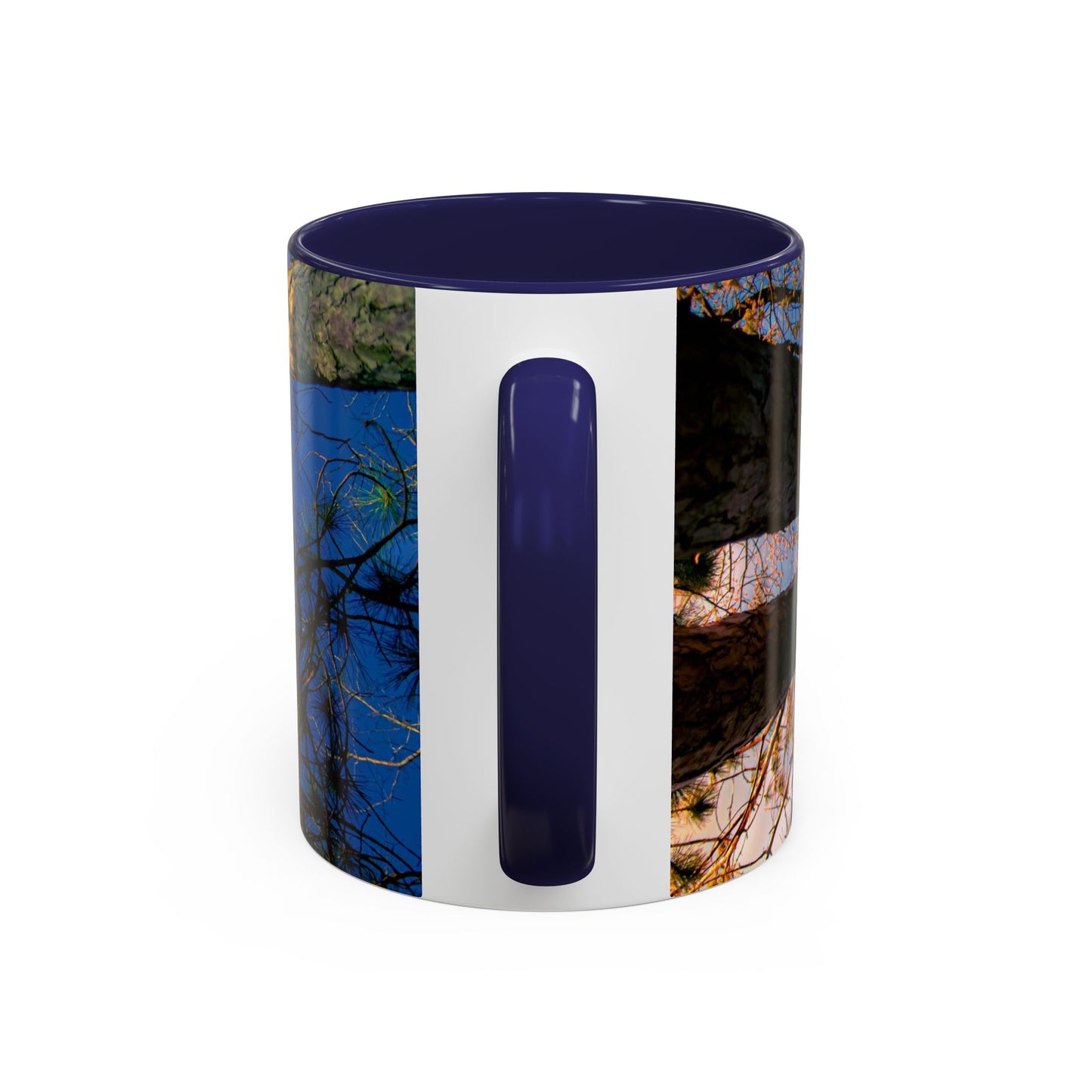 Beautifull 11oz Two Tones, Ceramic Coffe Mug Printed With An original, High-Res, Full Color Image of an Elegant Natural Landscape.