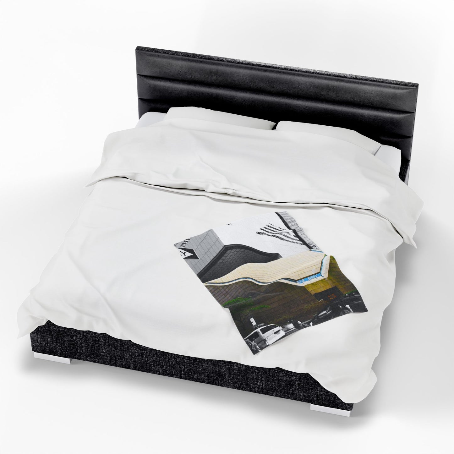 Velveteen Plush Blanket with beautiful car image.