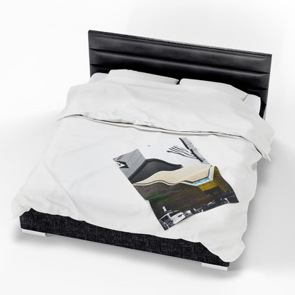 Velveteen Plush Blanket with beautiful car image.