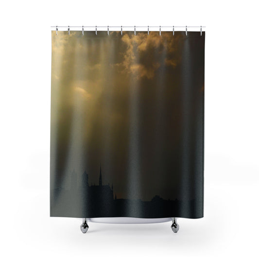 Shower Curtain Printed With Exclusive, High-Res, Full Color Beautiful Image.