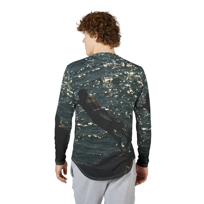 Men's UV Long Sleeve — Sparkling Ocean Diver