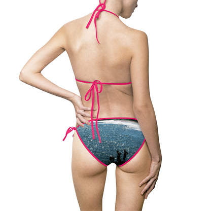Women's Bikini Swimsuit — 'Boys at the Beach'