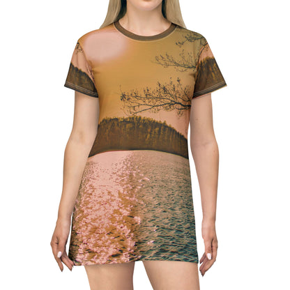 Lake Sunset Dress — Vintage Sunset Lake Dress