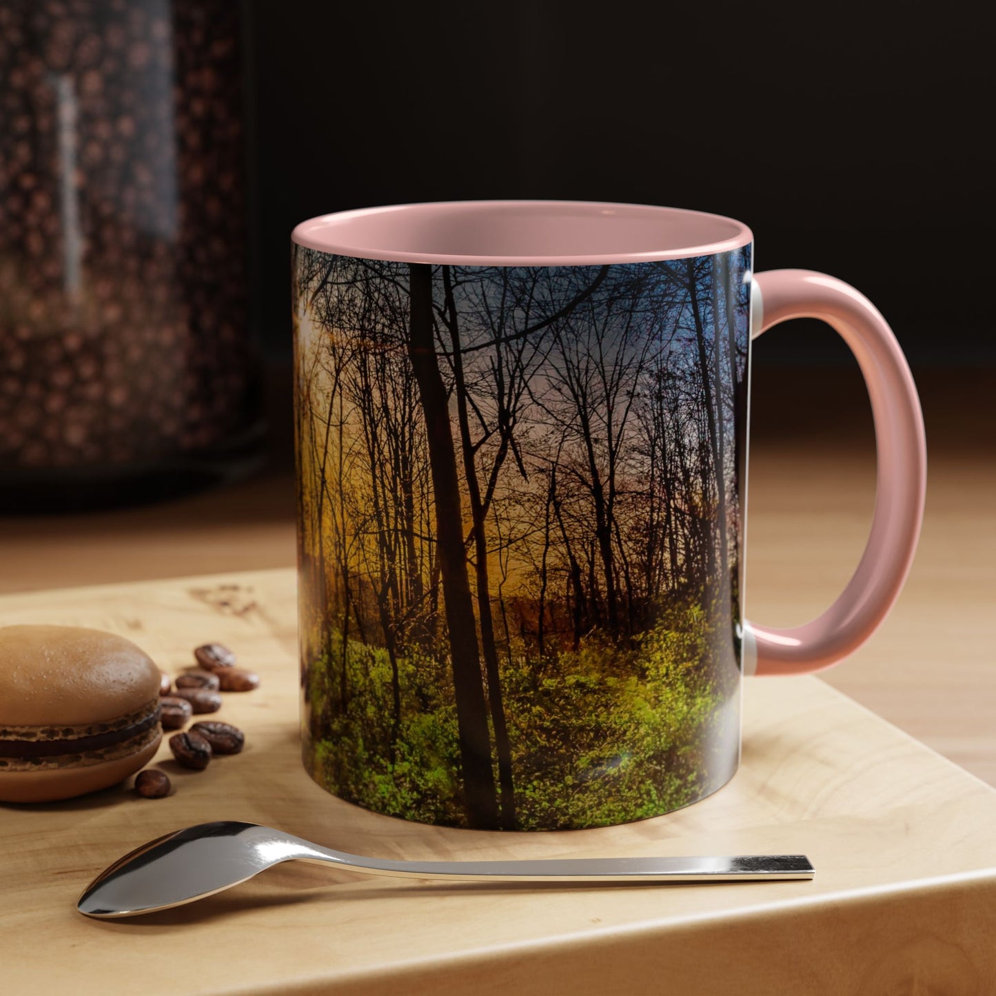 11oz Ceramic Coffe Mug Beautifully Decorated with an Elegant High-Res, Full Color Natural Landscape Image.