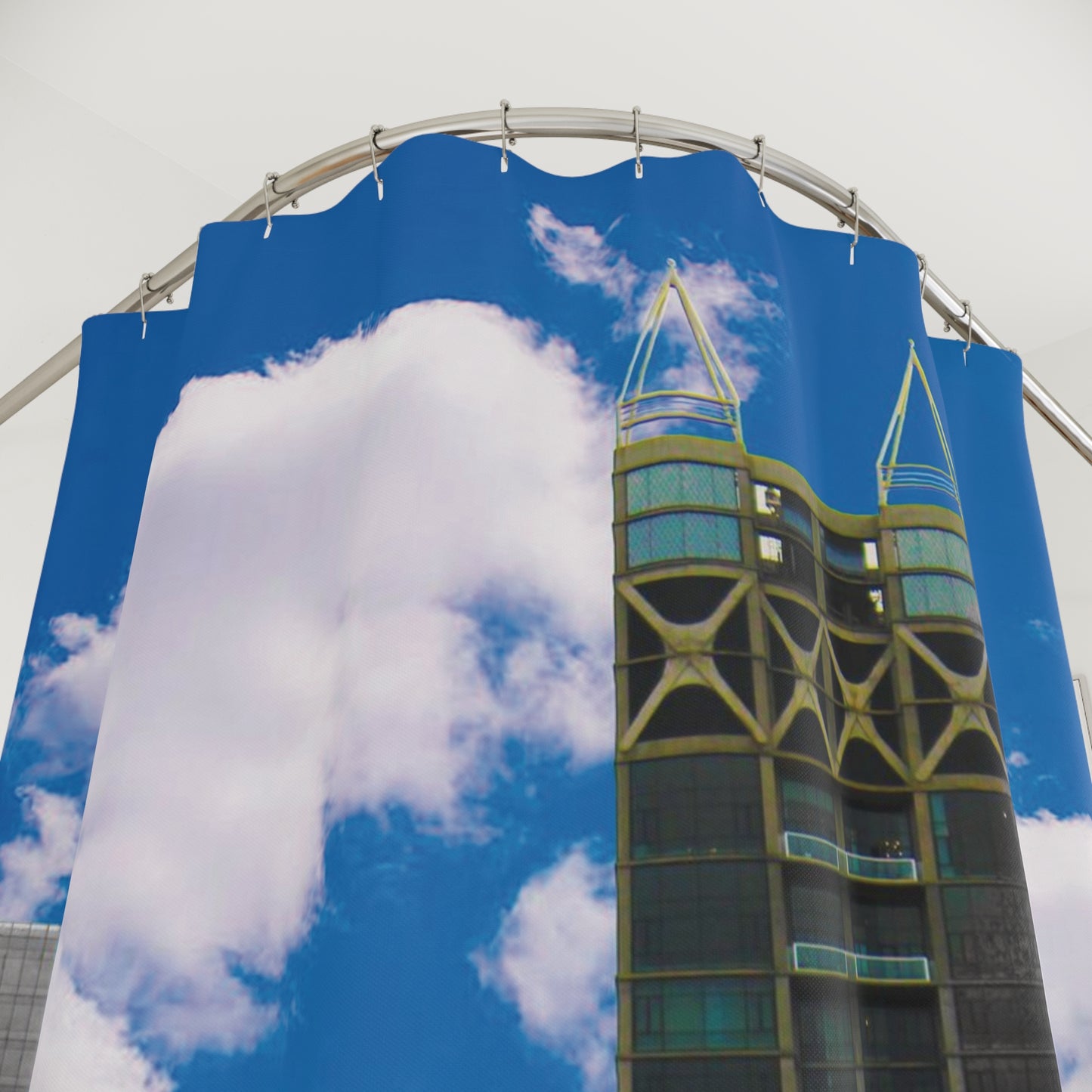 Shower Curtain Printed With Exclusive, High-Res, Full Color Beautiful Image.