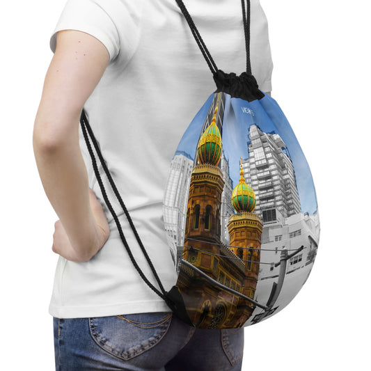 Drawstring Bag with Beautifull High-Res, Full Color Firework Image.