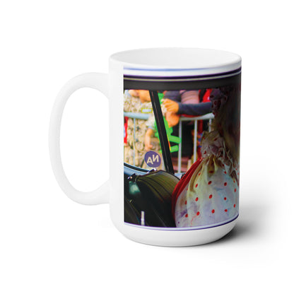 Elegant 15oz Ceramic Coffee Mug printed with a nice clown driver.
