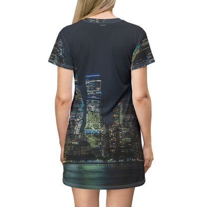 City Skyline Night Dress — Lower Manhattan Vibe