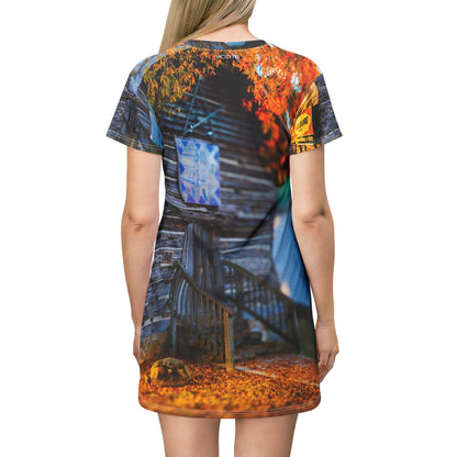 Rural Escape Dress – Weathered Cabin Edition