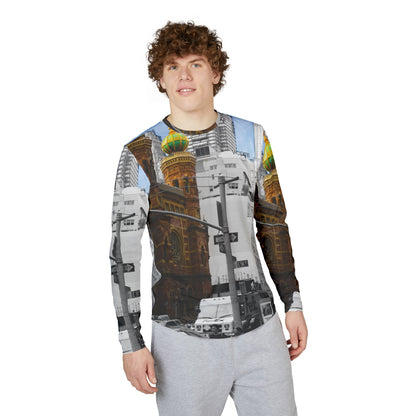 Men’s New York City Architecture UV Protection Long Sleeve Shirt
