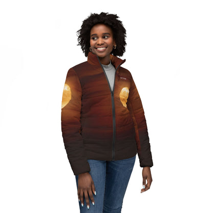 Women's Puffer Jacket - Amber Moon Nocturne